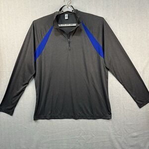 Alo Men's 1/4 Zip Men's XL‎ Pullover Black Blue Lightweight Outdoors Activewear